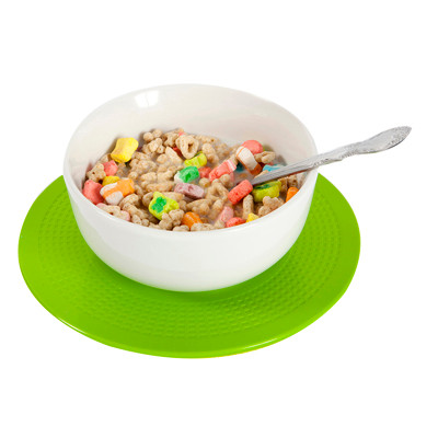 Dycem non-slip sure anchor surface circular pad, 5-1/2 diameter, lime