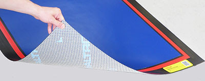 Dycem, CleanZone Environmentally Safe Floating Floor Mat System, 4' x 4', Cobalt