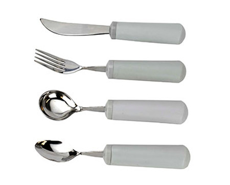 Weighted tremor reducing cutlery, straight,8 oz., soup spoon Weighted tremor reducing cutlery, straight,8 oz., soup spoon
