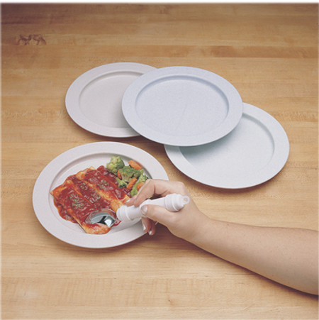 Inner lip food guard plate, plastic, sandstone, 9 Inner lip food guard plate, plastic, sandstone, 9