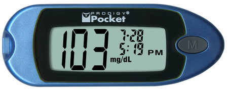 Prodigy Pocket Blood Glucose Monitoring System, Blue For Sale