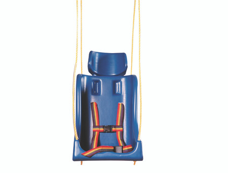 Skillbuilders Full support swing seat without pommel, large (adult), with rope