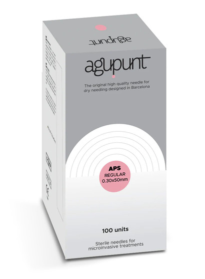 APS, Dry Needle, 0.30 x 50mm, Pink tip (box of 100)