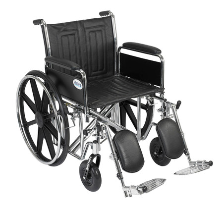 Sentra EC Heavy Duty Wheelchair, Detach. Full Arms, Elev. Leg Rests, 20" Seat Sentra EC Heavy Duty Wheelchair, Detach. Full Arms, Elev. Leg Rests, 20" Seat