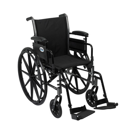 Cruiser III 18" Seat Wheelchair - Remov. Arms, Adj. Ht Desk Arms, Swing Footrests Cruiser III 18" Seat Wheelchair - Remov. Arms, Adj. Ht Desk Arms, Swing Footrests