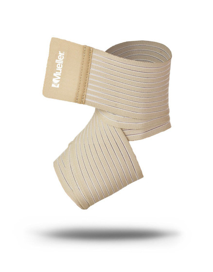 Mueller Wonder Elastic and Nylon Wrap, Beige, 3" x 4.5 ft Mueller Wonder Elastic and Nylon Wrap, Beige, 3" x 4.5 ft