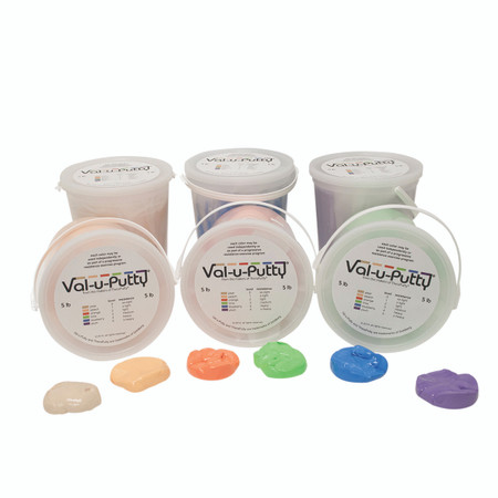 Val-u-Putty Exercise Putty – 6 Piece Set, Pear-Plum (5 lb)