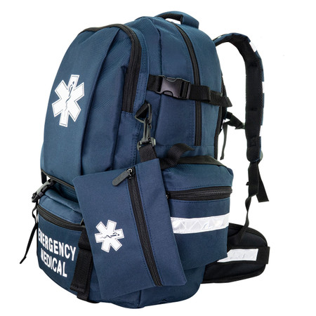 LINE2design Large Medical Backpack (21.25" x 14" x 12", Navy)