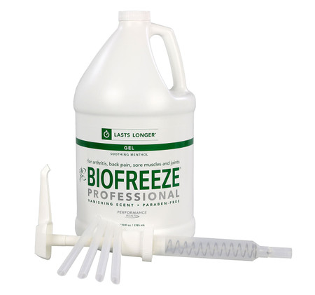 Biofreeze Professional Green Gel (1 Gallon pump, case of 4)