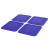 Dycem non-slip and firm holding square coasters, set of 4, blue Dycem non-slip and firm holding square coasters, set of 4, blue