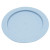Inner lip food guard plate, plastic, blue , 9
