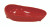 Non-skid contoured lip scoop dish, red