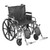 Sentra Extra Heavy Duty Wheelchair, Detach. Desk Arms, Eleva. Leg Rests, 22" Seat