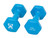 CanDo Vinyl Coated Dumbbell - 4 lbs pair (Light Blue) 