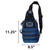 LINE2design Sling Backpack (12" x 9" x 6.5", Navy)