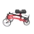 Nitro Knee Walker - Steerable Knee Scooter (Red, Collapsed)
