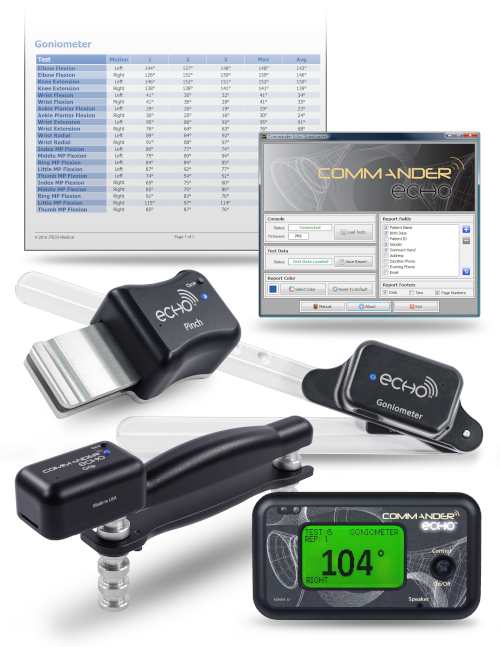 Hand Upper Extremity Evaluation Set Jtech Commander Echo