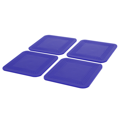 Dycem non slip square coasters set of 4 blue