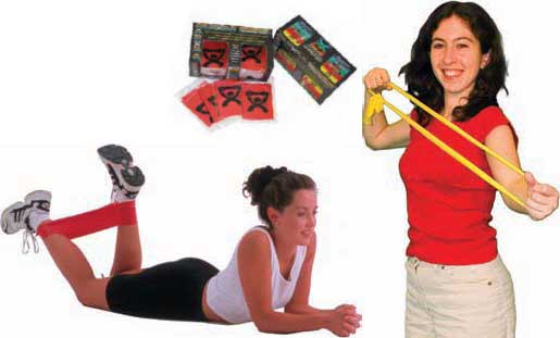 Shop for latext free exercise and resistance bands made by Cando and Thera Band.