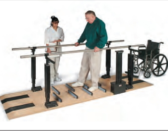 Products designed to aid in the physical therapy process like CPM machines, parallel bars, loser body ergometers, and more