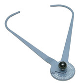 This aluminum chest depth caliper accurately measures chest depth in inches or centimeters.