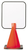 Double Sided Dry Erase Whiteboard Clip on Cone Sign