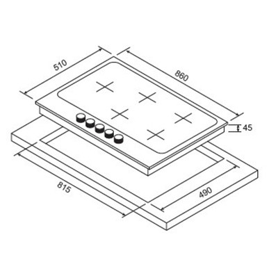 Kleenmaid 90cm Gas Cooktop Stainless Steel