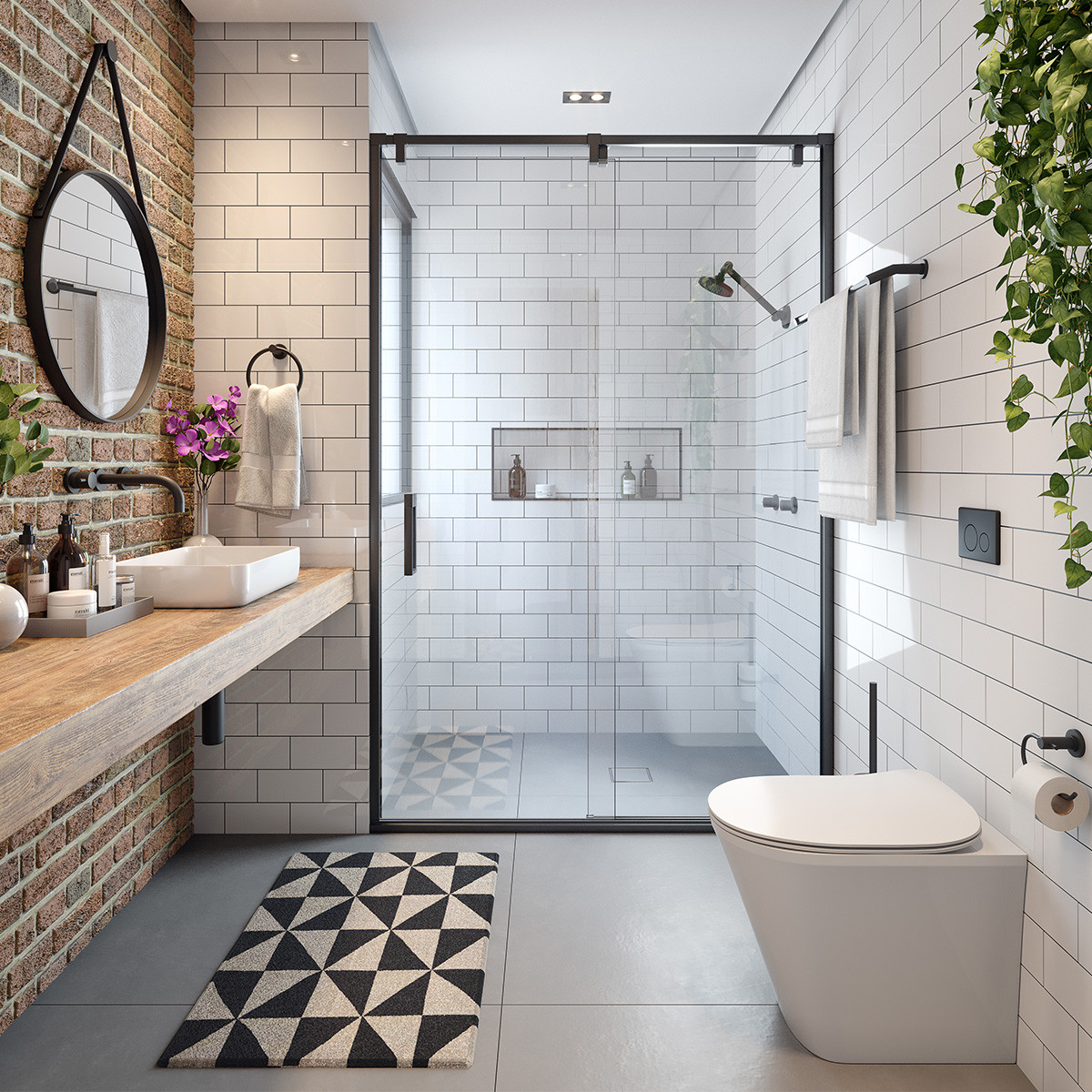 Raymor Projix Toilet Roll Holder Black