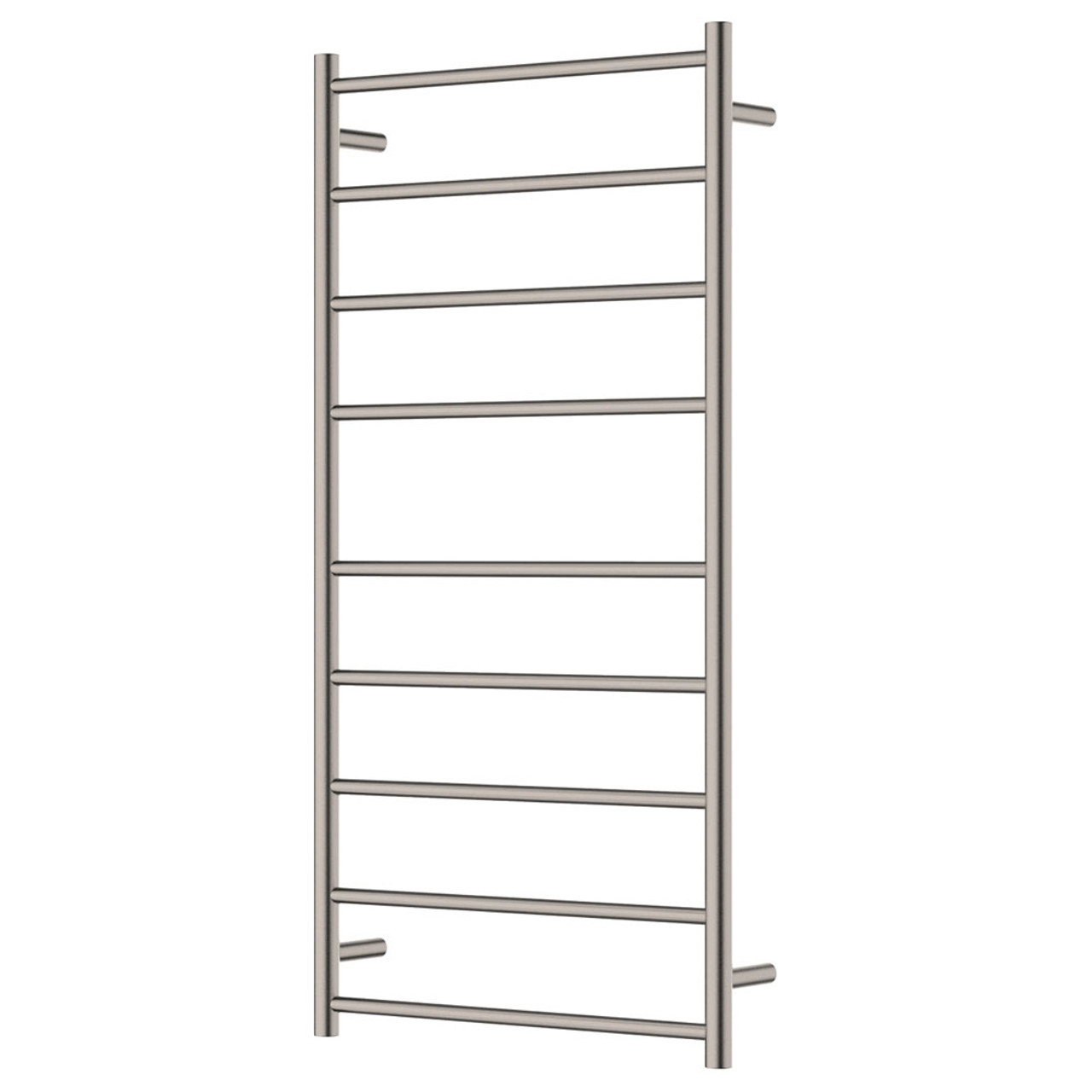 Brushed nickel 2025 heated towel rail