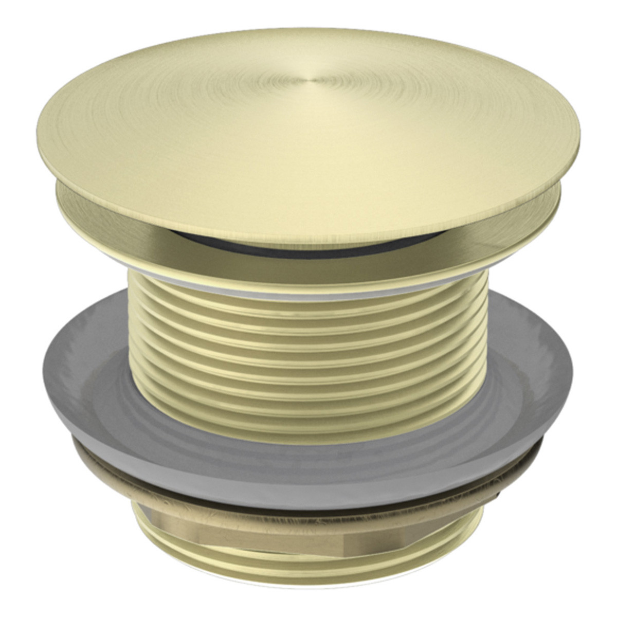 Nero Pop Up Plug & Waste (Bath 40mm) with Removable Waste (No Overflow) Brushed Gold