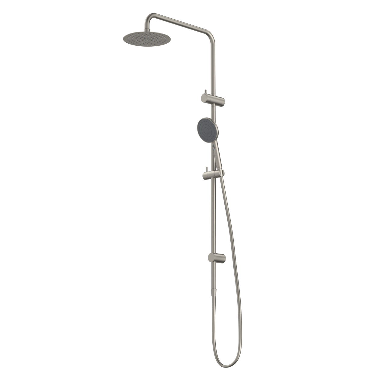 Caroma Urbane II Rail Shower with 200mm Overhead Brushed Nickel