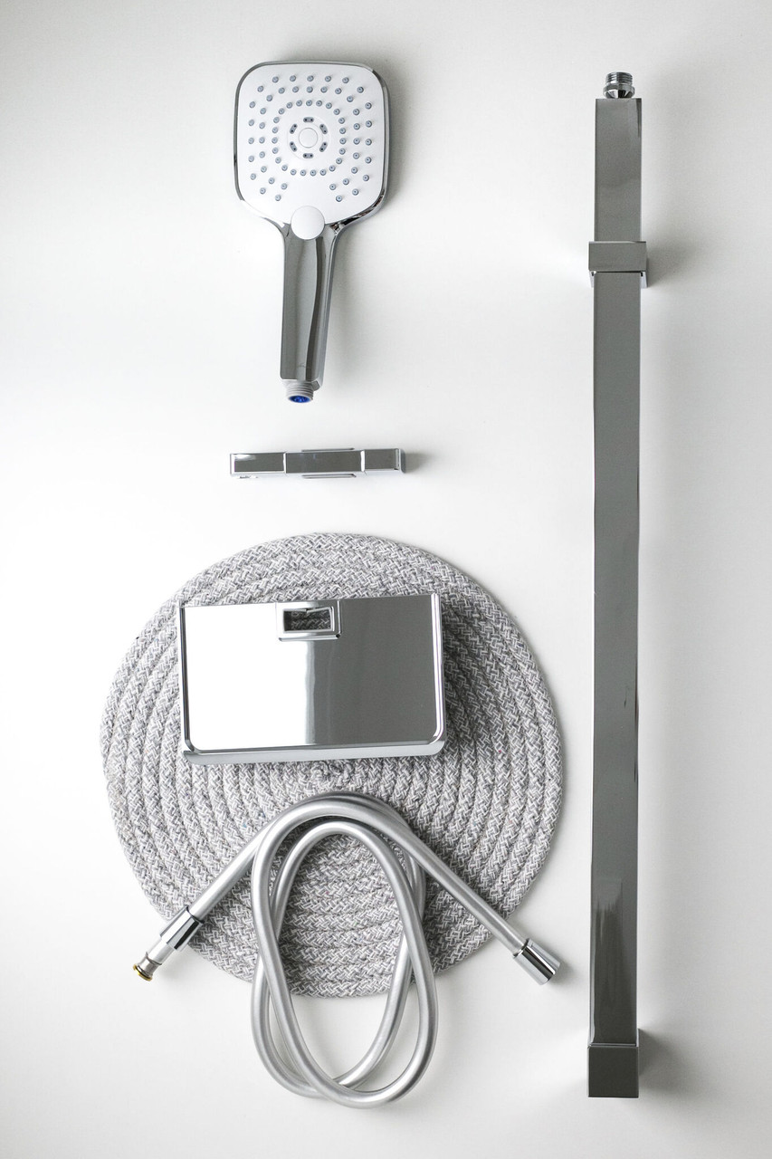 Oliveri Monaco Chrome Hand Shower With Rail