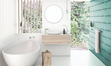 Using Block, Bold Colours In The Bathroom blog