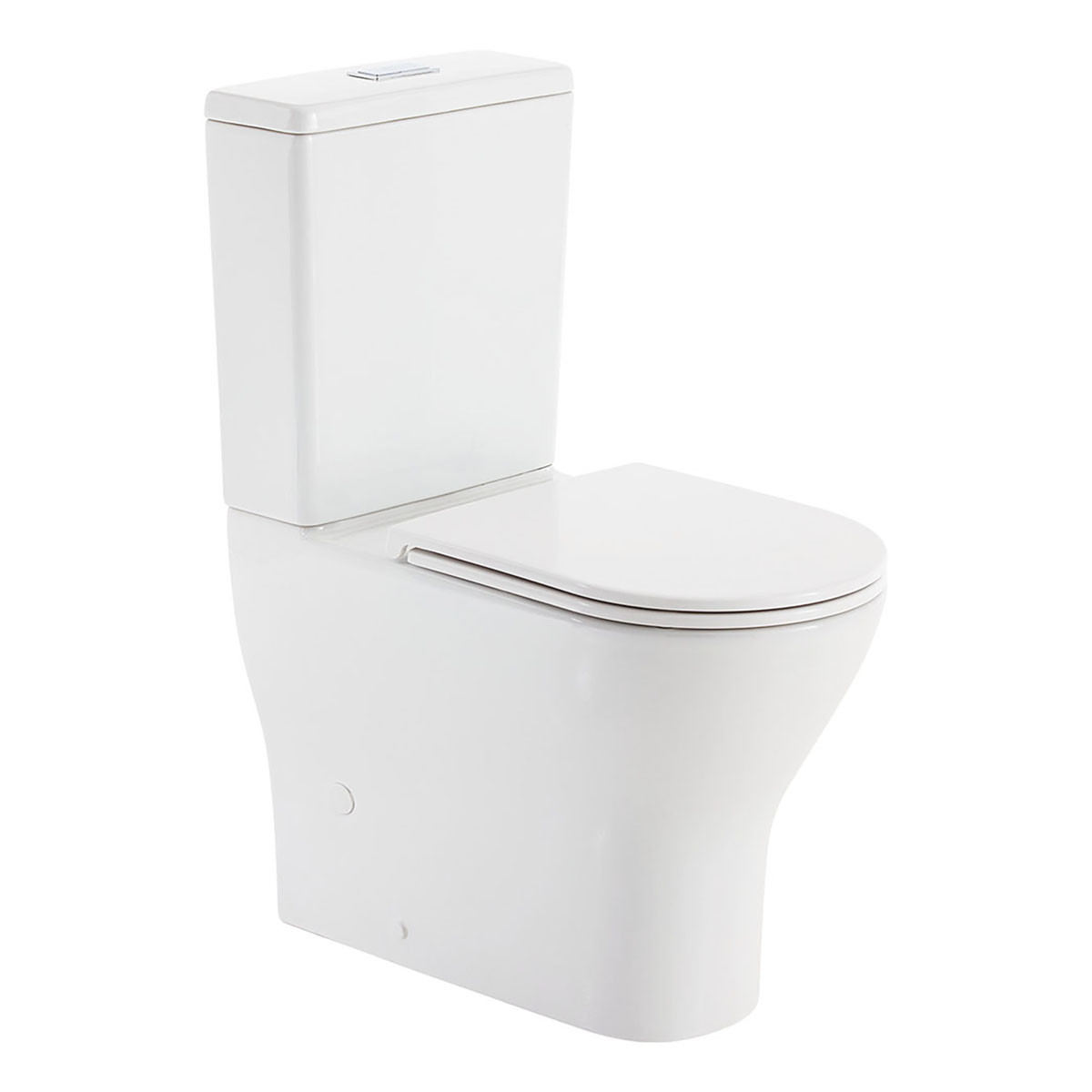 Fienza Tono Tornado Flush Back-to-Wall Toilet Suite Pan + Slim Seat ...