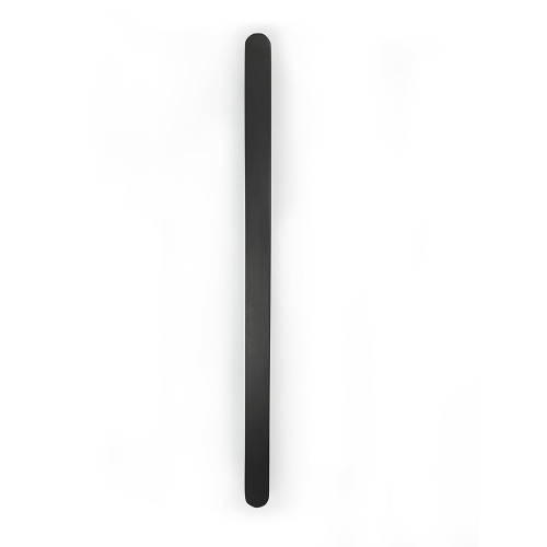Radiant Flat Single Heated Towel Bar 50mm X 930mm Matte Black in