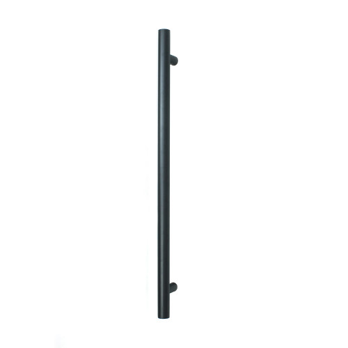 Radiant Vertical Towel Rail 40mm x 950mm Matte Black in Matte Black