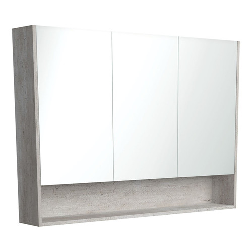 Mirror Cabinet w/Display Shelf 1200mm Industrial [169170]