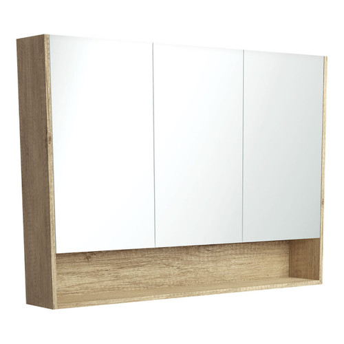 Mirror Cabinet w/Display Shelf 1200mm Scandi Oak [169172]
