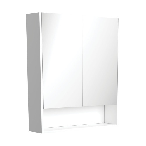 Mirror Cabinet w/Display Shelf 750mm Gloss White [169157]