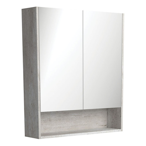 Mirror Cabinet w/Display Shelf 750mm Industrial [169159]
