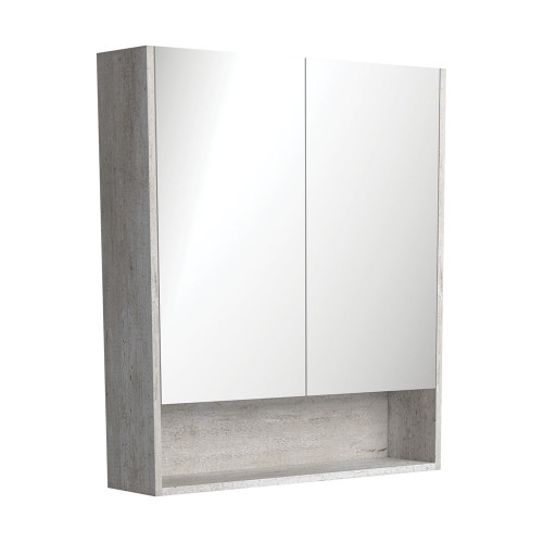 Mirror Cabinet w/Display Shelf 750mm Industrial [169159]
