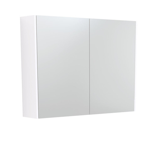 Mirror Cabinet w/Side Panels 900mm Gloss White [169162]