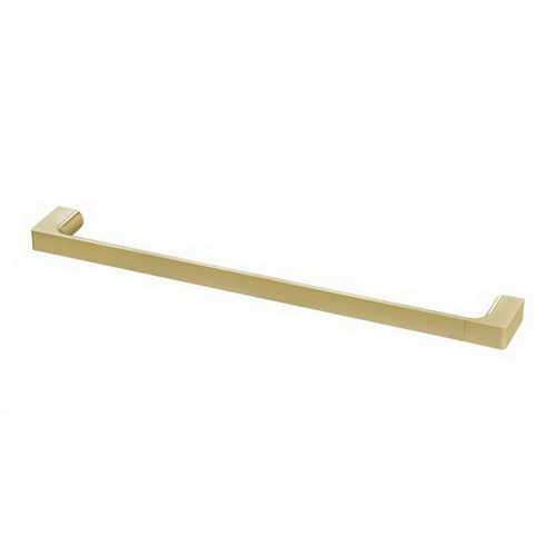 Gloss Towel Rail Single 600mm Brushed Gold [181050]