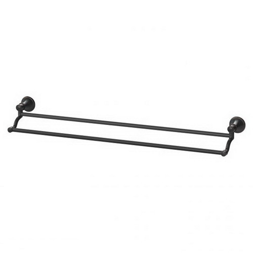 Nostalgia Towel Rail Double 760mm Antique Black [191351]