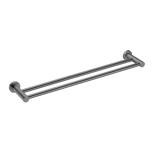 Mecca Towel Rail Double 600mm Gunmetal [194775]