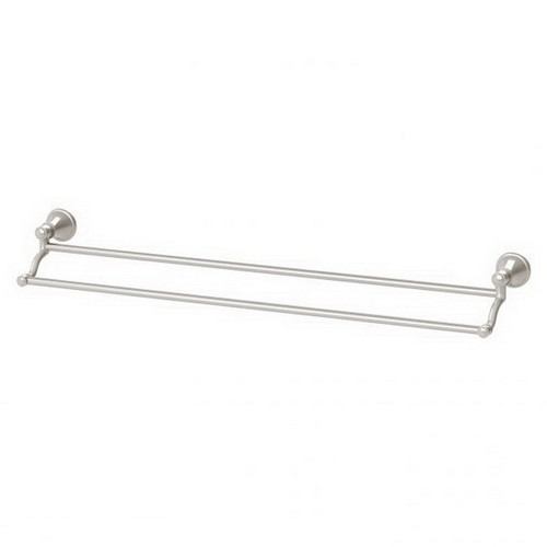 Nostalgia Towel Rail Double 760mm Brushed Nickel [199288]