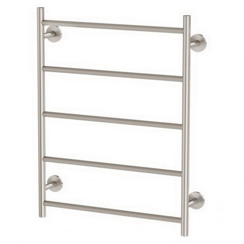 Radii Towel Ladder 5Bar 550mm x 740mm Round Plate Brushed Nickel [199311]