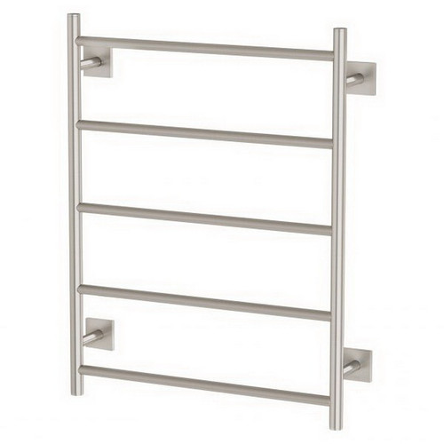 Radii Towel Ladder 4 Bar 550 x 740mm with Square Plate Brushed Nickel [199312]
