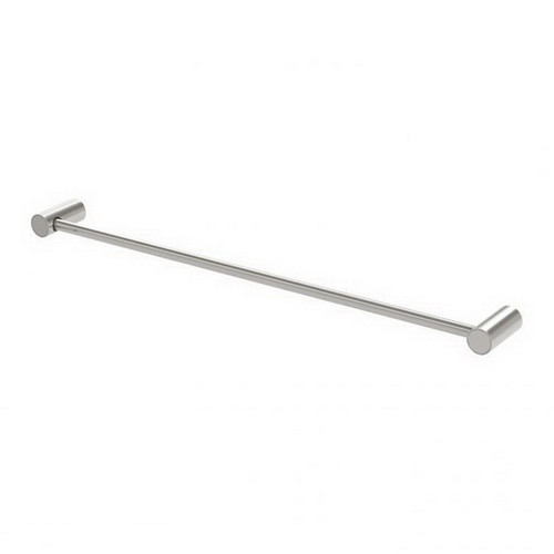 Vivid Slimline Towel Rail Single 600mm Brushed Nickel [199321]