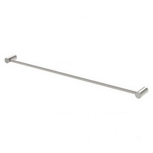 Vivid Slimline Towel Rail Single 800mm Brushed Nickel [199322]